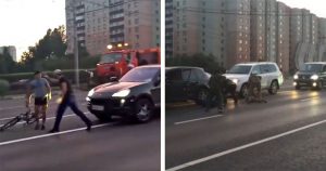 Τι συμβαίνει όταν τα βάζεις με έναν ποδηλάτη στη Ρωσία;