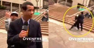 Έκανε επαννειλημένα άσεμνες χειρονομίες στα πλάνα και έφαγε της χρονιάς του!! (Video)