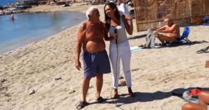 Ο Παππούς την «έπεσε» στην δημοσιογράφο του ΣΚΑΙ ενώ ήταν σε ζωντανή μετάδοση