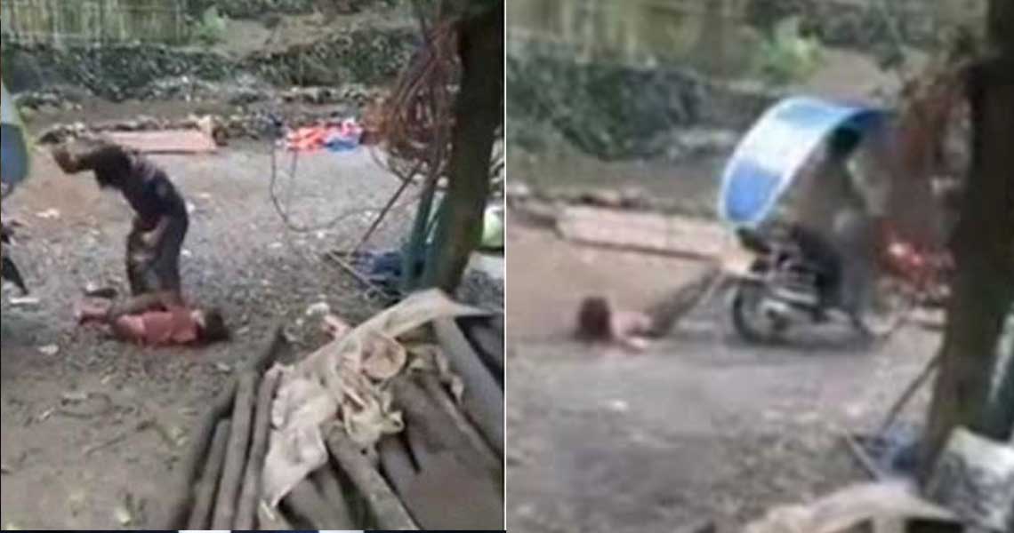 Πατέρας χτύπησε, έδεσε την κόρη του σε μηχανάκι και την έσυρε σε δρόμο με πέτρες