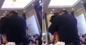Πεθερός την έπεσε στη νύφη κατά το γαμήλιο τραπέζι κι έγινε χαμός