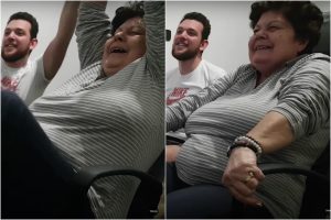 70χρονη γιαγιά πανηγυρίζει ξέφρενα για τη νίκη του ΠΑΟΚ και γίνεται viral