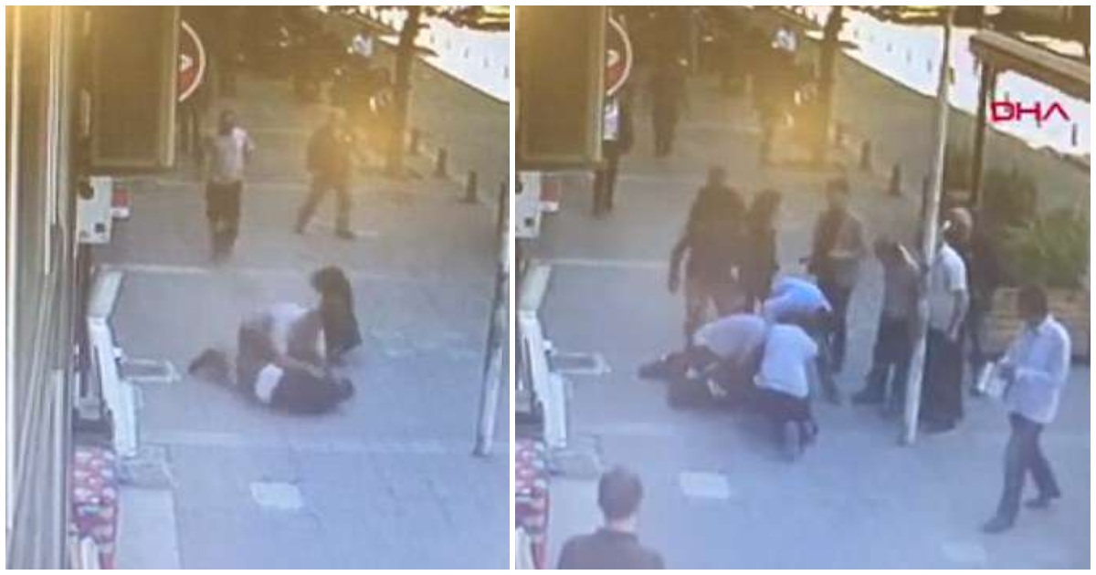 Άντρας έσωσε γυναίκα από τον πρώην της που την έριξε στο έδαφος και τη χτυπούσε με μανία στο κεφάλι
