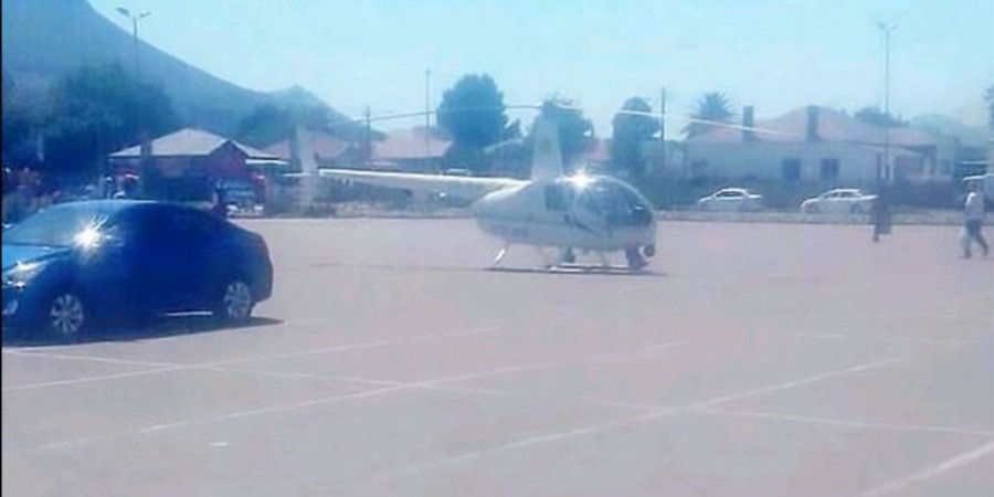 Αστυνομικός πήγε με ελικόπτερο να αγοράσει κοτόπουλο