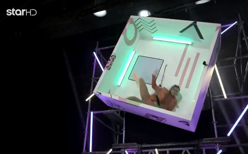 GNTM 4: Οι παίκτες μπήκαν σε περιστρεφόμενο κύβο και το twitter σκιάχτηκε