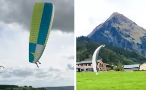 Κάνουν αλεξίπτωτο πλαγιάς… σαν να περπατάνε