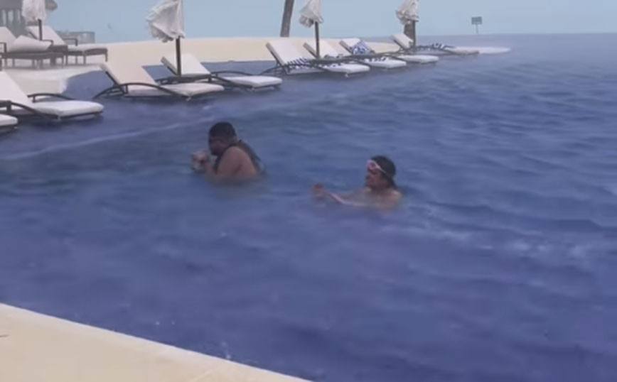 Όταν έχεις πληρώσει πολλά για τη διαμονή σου και δεν σε εμποδίζει… ούτε ο καιρός