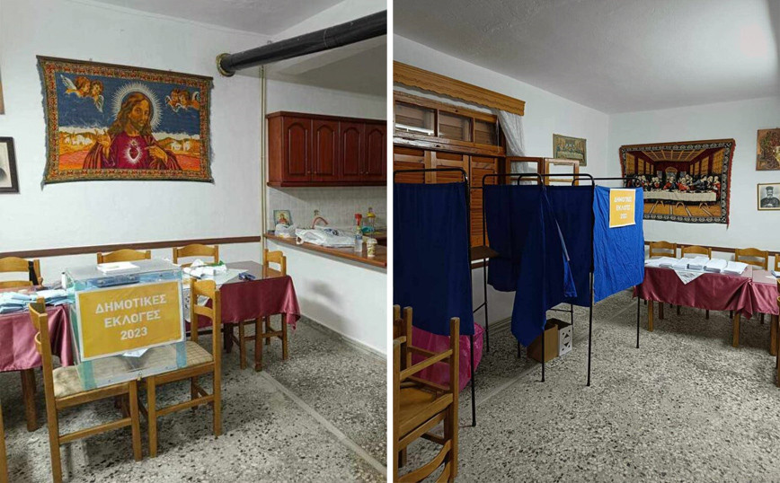 Αυτοδιοικητικές εκλογές: Στις Σέρρες δεν είχαν που να βάλουν την κάλπη και την έστησαν σε αίθουσα μν...