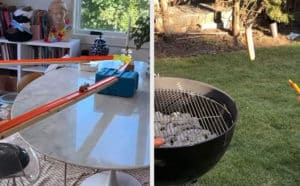 Ένας πολύπλοκος αλλά και ευρηματικός τρόπος να ψήσεις λουκάνικα