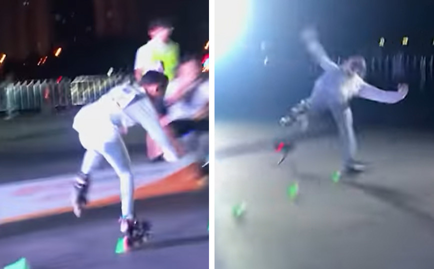 Είναι τόσο καλή στα roller skate που δεν προλαβαίνεις να τη δεις