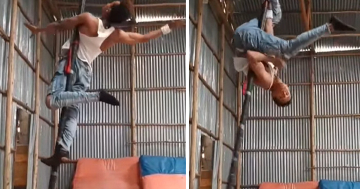Κάτι σαν aerial pole dancing